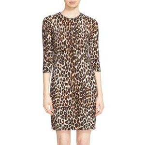 Equipment Silk Cashmere Leopard Animal Dress